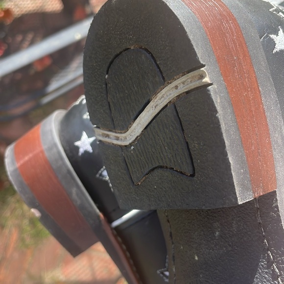 Laredo Stargazer leather western boots with embroidered stars 8.5 medium women - Picture 11 of 16